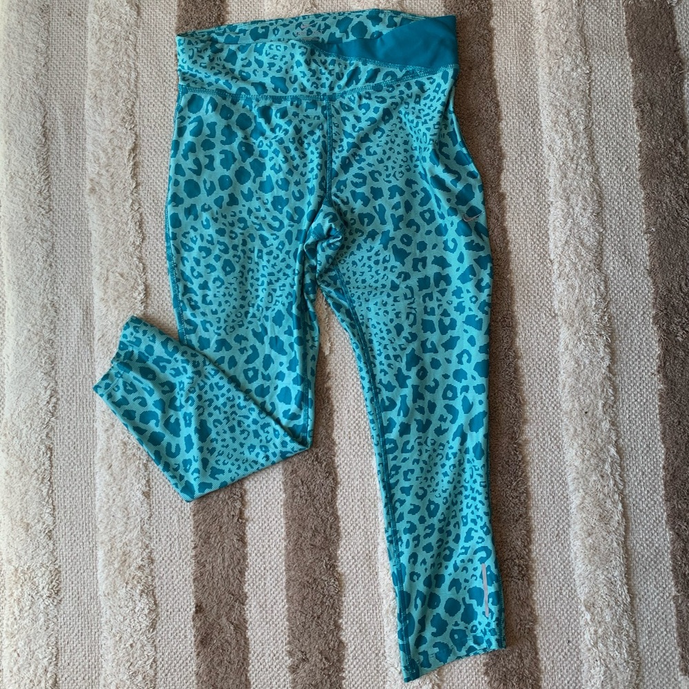 Blue Leopard Nike Leggings